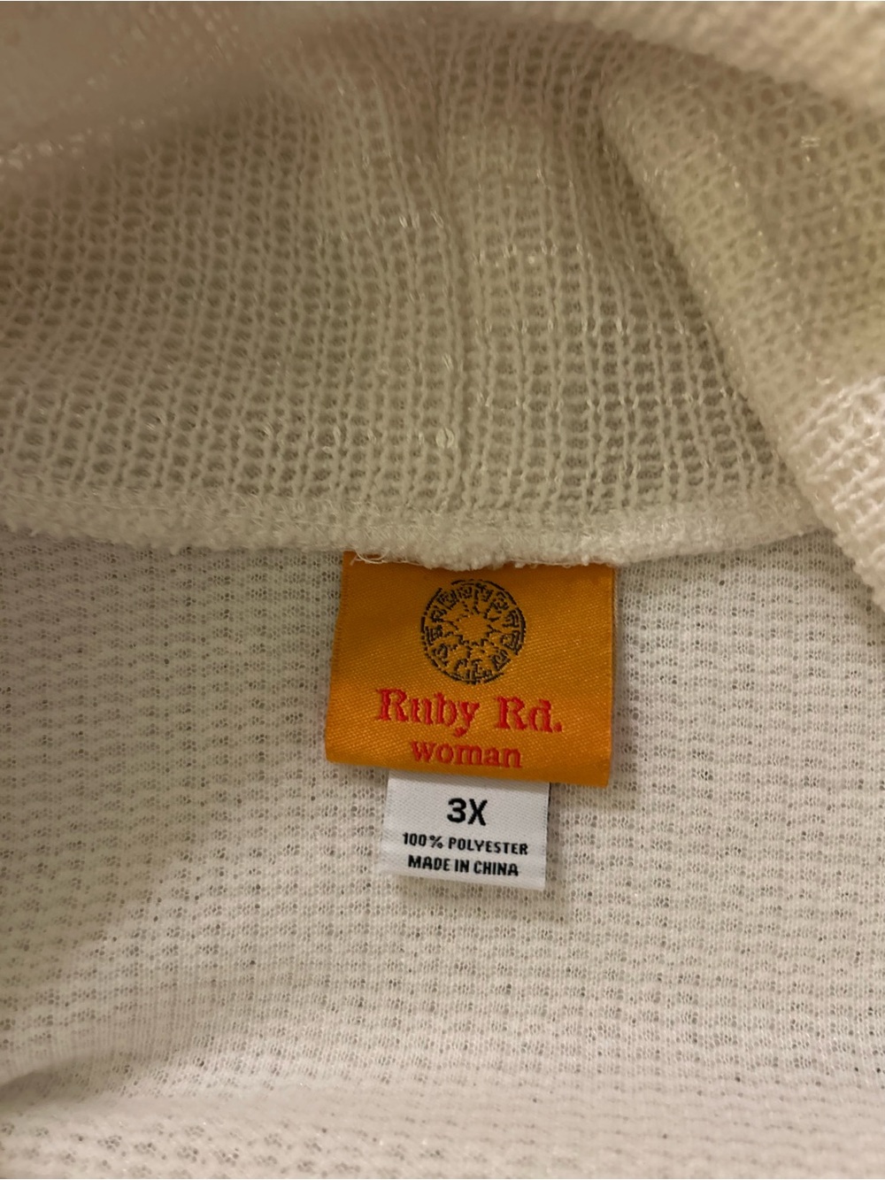 Ruby Rd. Cream Cowl Neck Sweater - Picture 6 of 8